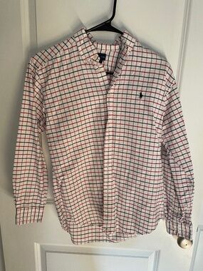 Ralph Lauren, red white and blue shirt